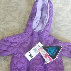 Infant baby girl's snow suit
